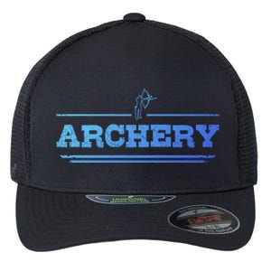 Distressed Look Arching Gift For Archers Gift Flexfit Unipanel Trucker Cap