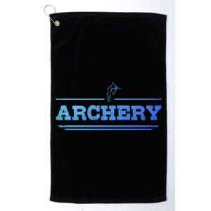 Distressed Look Arching Gift For Archers Gift Platinum Collection Golf Towel