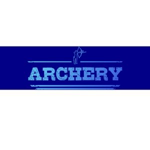 Distressed Look Arching Gift For Archers Gift Bumper Sticker