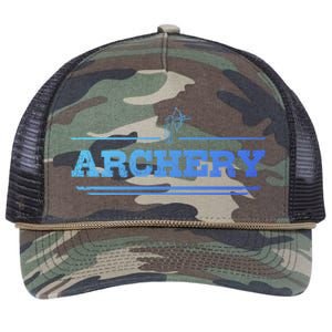 Distressed Look Arching Gift For Archers Gift Retro Rope Trucker Hat Cap