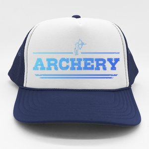 Distressed Look Arching Gift For Archers Gift Trucker Hat