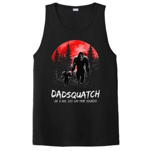 Dadsquatch Like A Dad Way More Squatchy Funny Bigfoot Dad PosiCharge Competitor Tank