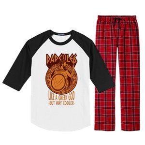 Dadcules Like A Greek God But Way Cooler Fathers Day Raglan Sleeve Pajama Set