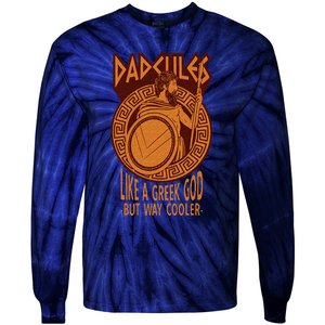 Dadcules Like A Greek God But Way Cooler Fathers Day Tie-Dye Long Sleeve Shirt