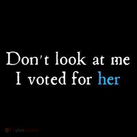 Don´T Look At Me I Voted For Her Zip Tote Bag