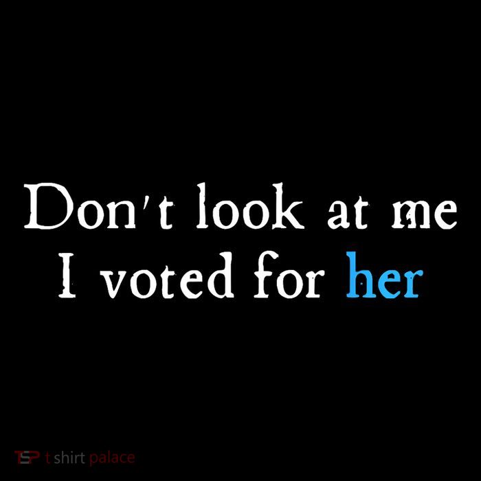 Don´T Look At Me I Voted For Her Zip Tote Bag