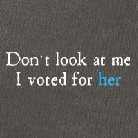 Don´T Look At Me I Voted For Her Cotton Canvas Backpack