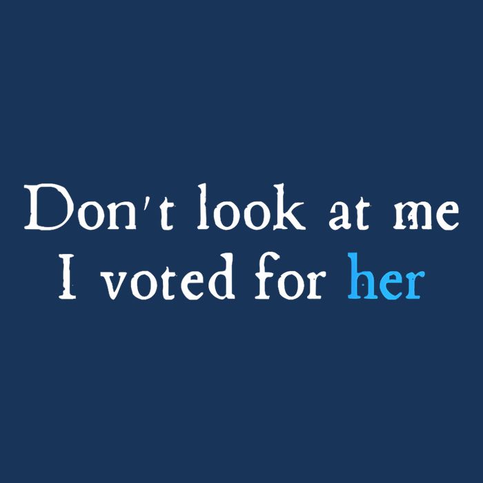 Don´T Look At Me I Voted For Her Infant Baby Jersey Bodysuit