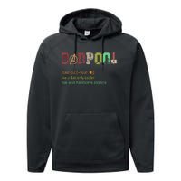 Dadpool Like A Dad But Only Cooler Fathers Day Performance Fleece Hoodie