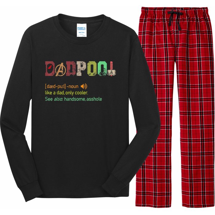 Dadpool Like A Dad But Only Cooler Fathers Day Long Sleeve Pajama Set