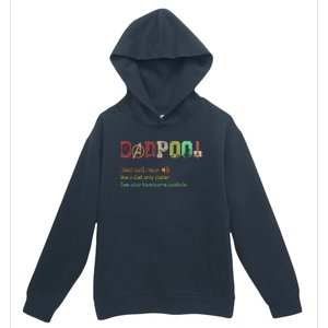 Dadpool Like A Dad But Only Cooler Fathers Day Urban Pullover Hoodie