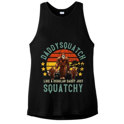 Daddysquatch Like A Daddy Just Way More Squatchy Father Day Ladies PosiCharge Tri-Blend Wicking Tank