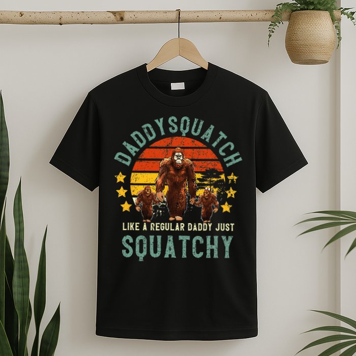 Daddysquatch Like A Daddy Just Way More Squatchy Father Day T-Shirt