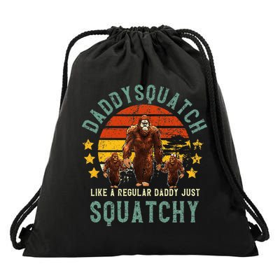Daddysquatch Like A Daddy Just Way More Squatchy Father Day Drawstring Bag