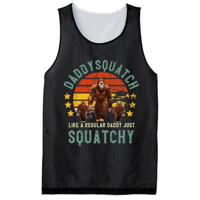 Daddysquatch Like A Daddy Just Way More Squatchy Father Day Mesh Reversible Basketball Jersey Tank