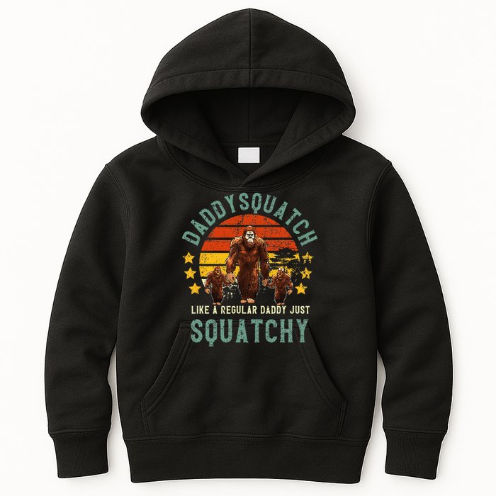 Daddysquatch Like A Daddy Just Way More Squatchy Father Day Kids Hoodie