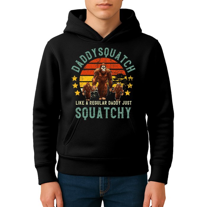 Daddysquatch Like A Daddy Just Way More Squatchy Father Day Kids Hoodie