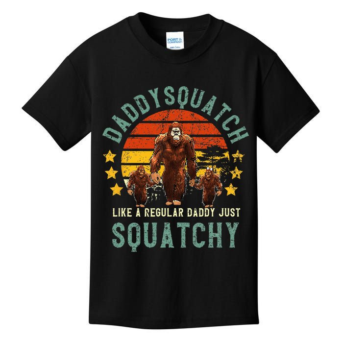 Daddysquatch Like A Daddy Just Way More Squatchy Father Day Kids T-Shirt