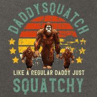 Daddysquatch Like A Daddy Just Way More Squatchy Father Day Cotton Canvas Backpack