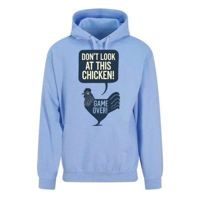 Dont Look At This Chicken Unisex Surf Hoodie