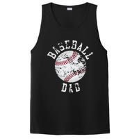 Dad Like A Baseball Dad US Flag Fathers Day PosiCharge Competitor Tank