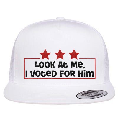 DonT Look At Me I Voted For Her Harris Madam President Flat Bill Trucker Hat