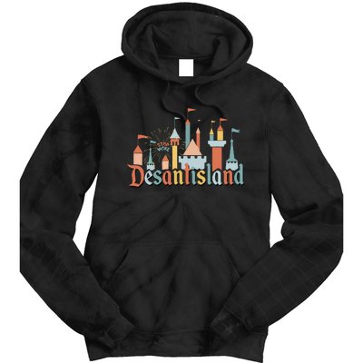 Desantis Land AntiWoke Corporation Political Tie Dye Hoodie