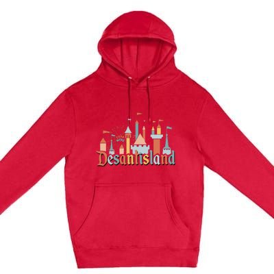 Desantis Land AntiWoke Corporation Political Premium Pullover Hoodie