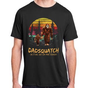 Dadsquatch Like A Dad Way More Squatchy Funny Bigfoot Dad Adult ChromaSoft Performance T-Shirt