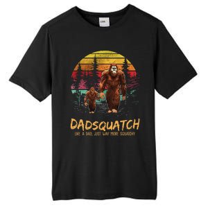 Dadsquatch Like A Dad Way More Squatchy Funny Bigfoot Dad Tall Fusion ChromaSoft Performance T-Shirt