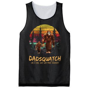 Dadsquatch Like A Dad Way More Squatchy Funny Bigfoot Dad Mesh Reversible Basketball Jersey Tank