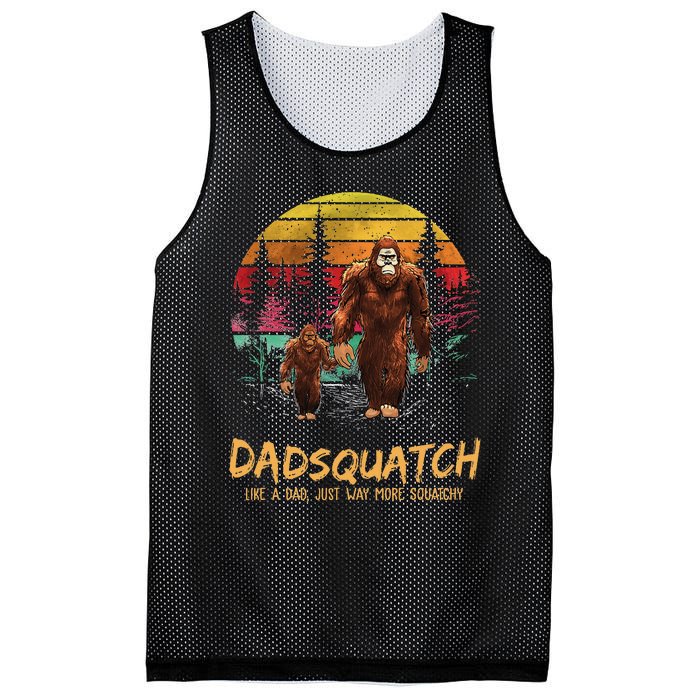 Dadsquatch Like A Dad Way More Squatchy Funny Bigfoot Dad Mesh Reversible Basketball Jersey Tank