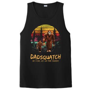 Dadsquatch Like A Dad Way More Squatchy Funny Bigfoot Dad PosiCharge Competitor Tank