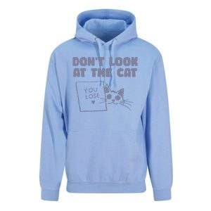 Dont Look At The Cat 90s Retro Graphic Unisex Surf Hoodie