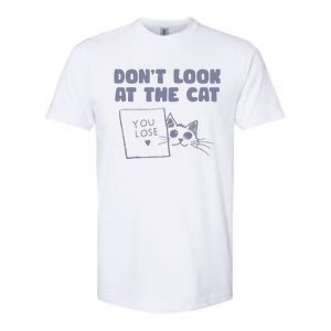 Dont Look At The Cat 90s Retro Graphic Softstyle CVC T-Shirt