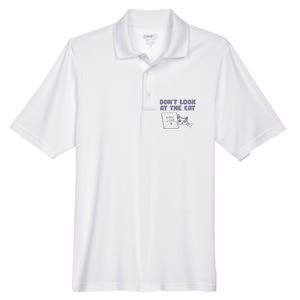 Dont Look At The Cat 90s Retro Graphic Men's Origin Performance Pique Polo