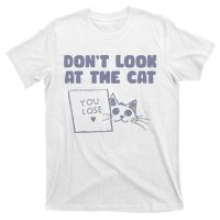 Dont Look At The Cat 90s Retro Graphic T-Shirt