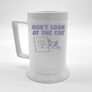 Dont Look At The Cat 90s Retro Graphic Beer Stein