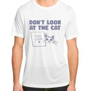 Dont Look At The Cat 90s Retro Graphic Adult ChromaSoft Performance T-Shirt