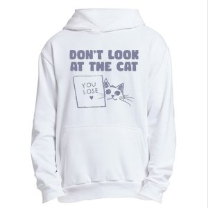 Dont Look At The Cat 90s Retro Graphic Urban Pullover Hoodie