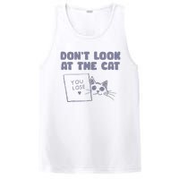 Dont Look At The Cat 90s Retro Graphic PosiCharge Competitor Tank