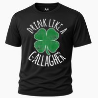 DRINK LIKE A GALLAGHER St Patrick's Day Cooling Performance Crew T-Shirt