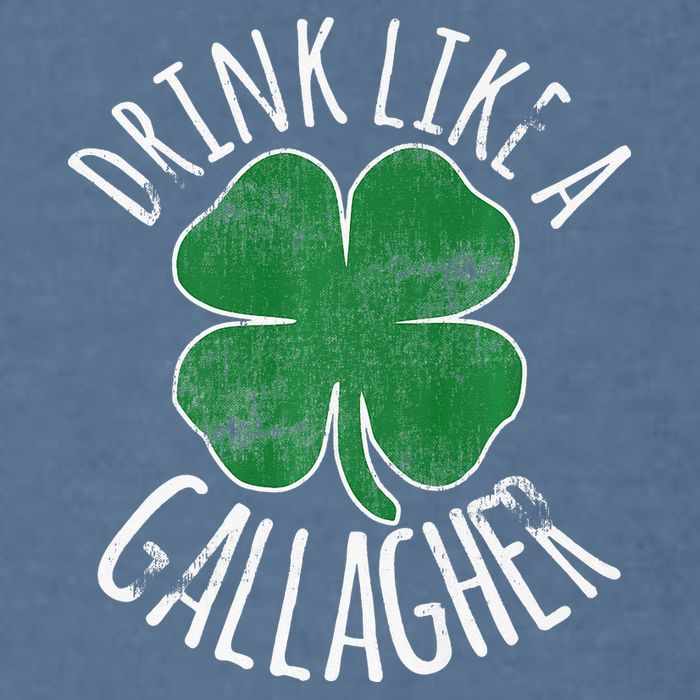 DRINK LIKE A GALLAGHER St Patrick's Day Garment-Dyed Sweatshirt