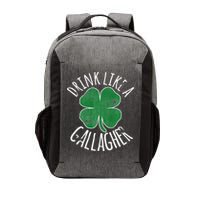 DRINK LIKE A GALLAGHER St Patrick's Day Vector Backpack