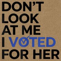 DonT Look At Me I Voted For Her Cotton Canvas Backpack