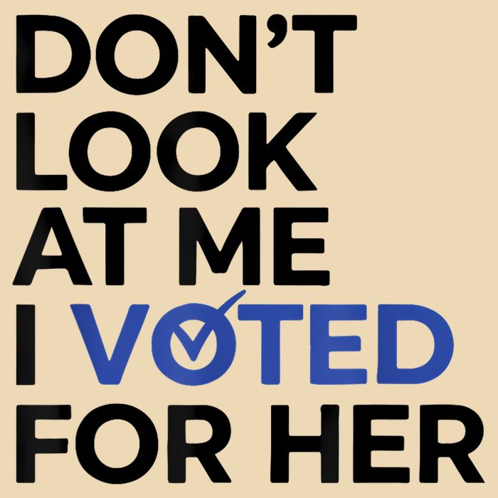 DonT Look At Me I Voted For Her Bag