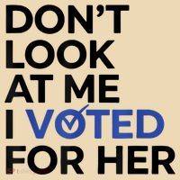 DonT Look At Me I Voted For Her Zip Tote Bag