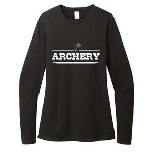 Distressed Look Arching Gift For Archers Gift Womens CVC Long Sleeve Shirt