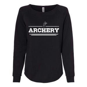 Distressed Look Arching Gift For Archers Gift Womens California Wash Sweatshirt