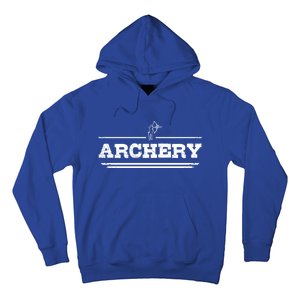 Distressed Look Arching Gift For Archers Gift Hoodie